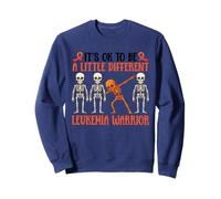 Its OK To Be A Little Different Leukemia Warrior Skeleton Sweatshirt