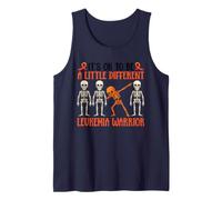 Its OK to Be A Little Different Leukemia Warrior Skeleton Tank Top