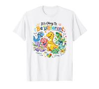It's OK to Be Different Autism Awareness Dinosaur T-Rex T-Shirt