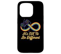 Its OK To Be Different Autism Gaming Rainbow Infinity Case for iPhone 15 Pro