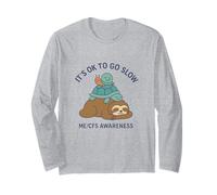 It's OK to GO Slow - ME/CFS Awareness - Sloth, Turtle, Snail Long Sleeve T-Shirt
