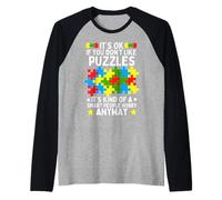 It's Ok You Don't Like Puzzles It's A Kind of A Smart People Raglan Baseball Tee