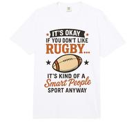 It's Okay If You Don't Like Rugby Its Kind of A Smart People Comfort Colors Adult Heavyweight T-Shirt