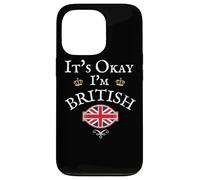 IT'S OKAY I'M BRITISH, UNION JACK FLAG UK, UNITED KINGDOM GB Case for iPhone 13 Pro