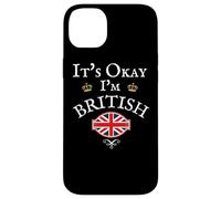 IT'S OKAY I'M BRITISH, UNION JACK FLAG UK, UNITED KINGDOM GB Case for iPhone 14 Plus