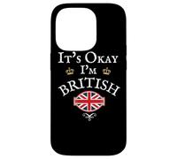 IT'S OKAY I'M BRITISH, UNION JACK FLAG UK, UNITED KINGDOM GB Case for iPhone 14 Pro