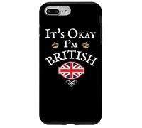 IT'S OKAY I'M BRITISH, UNION JACK FLAG UK, UNITED KINGDOM GB Case for iPhone 7 Plus/8 Plus