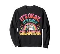 It's Okay It's Only Chlamydia Survivor Cat Kitten Chlamydia Sweatshirt