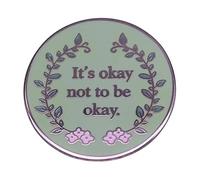 It's Okay Not To Become - Hard Enamel Badges For Women Backpack Clothing Decoration, Normal, Non-precious metal