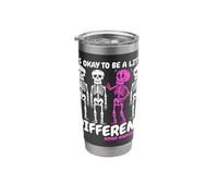 It's Okay to Be A Little Different Skeleton Stainless Steel Insulated Tumbler