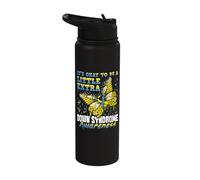 It's Okay to Be A Little Extra Down Syndrome Awareness Day Stainless Steel Insulated Water Bottle