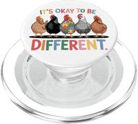 It's Okay To Be Different Autism Awareness Chicken PopSockets PopGrip for MagSafe