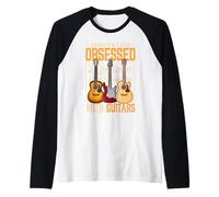 It's Okay to Be Obsessed with Guitars Musician Guitarist Raglan Baseball Tee