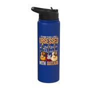 It's Okay to Be Obsessed with Guitars Musician Guitarist Stainless Steel Insulated Water Bottle