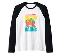 It's Okay to Be Obsessed with Yarns Yarn Crochet Knitting Raglan Baseball Tee