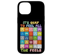 Its okay to feel all the feels, Mental Health Self-care Kids Case for iPhone 14