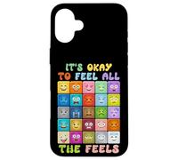 Its okay to feel all the feels, Mental Health Self-care Kids Case for iPhone 16 Plus