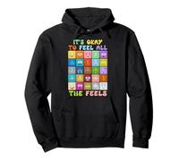 Its okay to feel all the feels, Mental Health Self-care Kids Pullover Hoodie