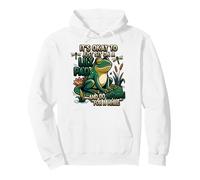 It's Okay To Just Sit On A Lily Pad Frog Mental Health Pullover Hoodie