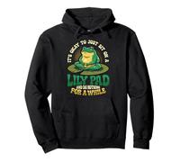 It's Okay To Just Sit On A Lily Pad Frog Mental Health Pullover Hoodie
