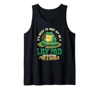 It's Okay to Just Sit On A Lily Pad Frog Mental Health Tank Top