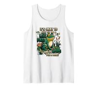 It's Okay to Just Sit On A Lily Pad Frog Mental Health Tank Top