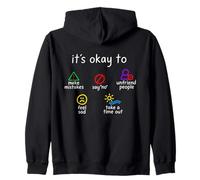 It's Okay To Make Mistakes Feel Sad Take A Time Out Zip Hoodie