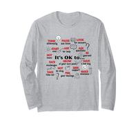 It's Okay To Make Mistakes Feel Think Start Over Teacher Long Sleeve T-Shirt