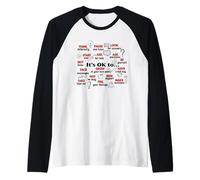 It's Okay To Make Mistakes Feel Think Start Over Teacher Raglan Baseball Tee