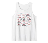 It's Okay To Make Mistakes Feel Think Start Over Teacher Tank Top