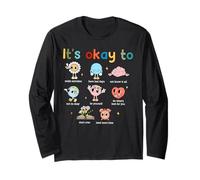 It's Okay to Not Be Ok Mental Health Awareness Brain Illness Long Sleeve T-Shirt
