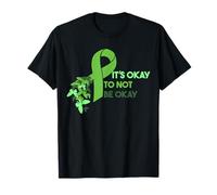 its okay to not be okay Green Ribbon Mental Health Awareness T-Shirt