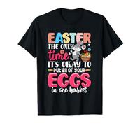 It's Okay to Put All of Your Eggs Bunny Eggs Hunt Easter Day T-Shirt