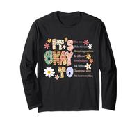 It's Okay to Start Over Make Mistakes Boho Floral Women Men Long Sleeve T-Shirt