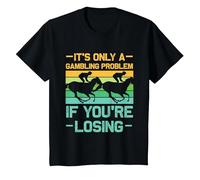 It's only a Gambling Problem - Horse Betting T-Shirt, Youth, Black, 3T