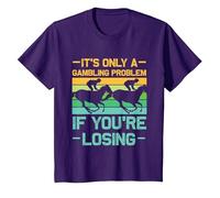 It's only a Gambling Problem - Horse Betting T-Shirt, Youth, Purple, 4T