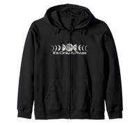 It's Only A Phase | All The Phases of The Moon Astronomy Zip Hoodie