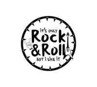 It's only Rock and roll but i Like it Iron on Transfer Patch for Fabrics Music