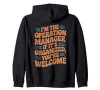 It's Organized Office Business Operation Manager Zip Hoodie