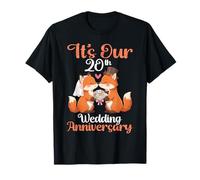 Its Our 20th Wedding Anniversary Cute Fox Couple Together T-Shirt