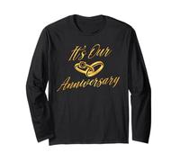 It's Our Anniversary design for Married Couples Husband Wife Long Sleeve T-Shirt