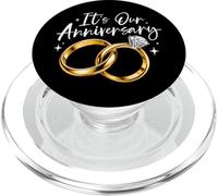 It's Our Anniversary Marriage Couple Wife Husband Matching PopSockets PopGrip for MagSafe