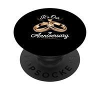 It's Our Anniversary Shirts for Married Couples Husband Wife PopSockets Adhesive PopGrip