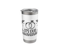 It's Our Anniversary Wedding Anniv Married Couple Stainless Steel Insulated Tumbler