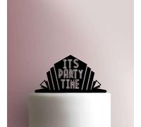 Its Party Time Acrylic Cake Topper 3mm Thick Premium Laser Cut Cake Decoration for Birthday, Wedding, Baby Shower & Party Cakes Durable Reusable