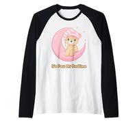 It's Past My Bedtime Cute Bear Sleeping Kids Women Men Baby Raglan Baseball Tee