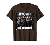 It's Past My Bedtime Funny Cringe Hard Skeleton Meme T-Shirt, Men, Brown, XX-Large