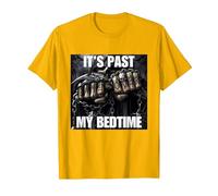 It's Past My Bedtime Funny Cringe Hard Skeleton Meme T-Shirt, Men, Golden Yellow, XX-Large