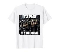 It's Past My Bedtime Funny Cringe Hard Skeleton Meme T-Shirt, Men, White, XX-Large