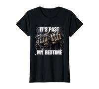 It's Past My Bedtime Funny Cringe Hard Skeleton Meme T-Shirt, Women, Black, Large